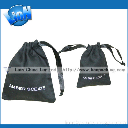Jewelry Drawstring 100% Cotton Bag (L-069)